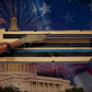 Walker Wood Gifts Gun Display Rustic 250th Freedom USA Lever Action Gun Display Blue Line Faux Live Edge Pine