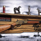 Walker Wood Gifts Gun Display Rustic Faux Live Edge Knotty Pine Rifle Wall Display with Deep Shelf