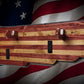 Walker Wood Gifts Gun Display Rustic Faux Live Edge Trump Old Glory Flag Rifle Display Collector Gift