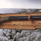 Walker Wood Gifts Gun Display Rustic Lever Action Henry Rifle Display Cabin Oak with Lock Collectors Gift