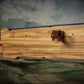 Walker Wood Gifts Gun Display Rustic Lever Action Rifle Display | Handcrafted Rustic Faux Live Edge Knotty Pine Gun Rack Wall Mount Henry Decor Gift