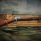 Walker Wood Gifts Gun Display Rustic Lever Action Rifle Display | Handcrafted Rustic Faux Live Edge Knotty Pine Gun Rack Wall Mount Henry Decor Gift