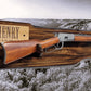 Walker Wood Gifts Gun Display Rustic Lever Action Rifle Display | Handcrafted Rustic Faux Live Edge Knotty Pine Gun Rack Wall Mount Henry Winchester Decor Gift