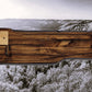 Walker Wood Gifts Gun Display Rustic Lever Action Rifle Display | Handcrafted Rustic Faux Live Edge Knotty Pine Gun Rack Wall Mount Henry Winchester Decor Gift