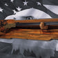 Walker Wood Gifts Gun Display Rustic Lever Action Wall Rifle Display Black Eagle Knotty Pine Faux Live Edge