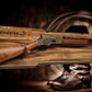 Walker Wood Gifts Gun Display Rustic Lever Action Winchester Rifle Display Faux Live Edge Knotty Pine Wall Decor Gift