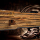 Walker Wood Gifts Gun Display Rustic Lever Action Winchester Rifle Display Faux Live Edge Knotty Pine Wall Decor Gift