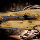 Walker Wood Gifts Gun Display Rustic Live Edge Spalted Maple Lever Action Henry Gun Rack Collectors Display