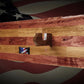 Walker Wood Gifts Gun Display Rustic Old Glory All-Purpose Rifle Display Knife Mount Aspen Cabin Collectors Gift