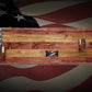 Walker Wood Gifts Gun Display Rustic Old Glory All-Purpose Rifle Display Knife Mount Aspen Cabin Collectors Gift
