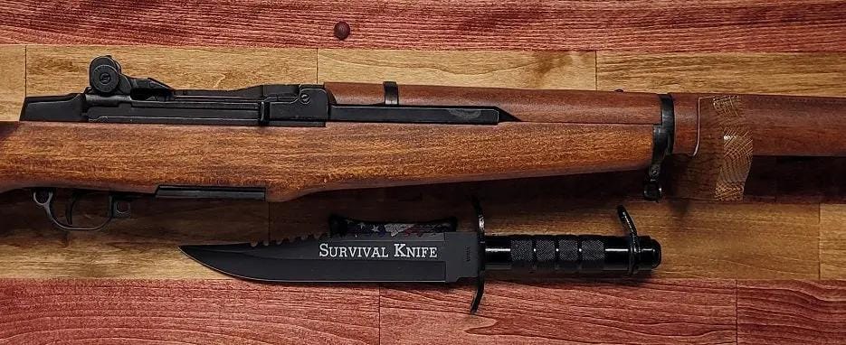 Walker Wood Gifts Gun Display Rustic Old Glory All-Purpose Rifle Display Knife Mount Faux Live Edge Aspen Cabin Décor Perfect Collectors Gift
