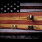 Walker Wood Gifts Gun Display Rustic Old Glory M1 Garand Gun and Knife Display Faux Live Edge Knotty Pine Gift