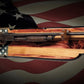 Walker Wood Gifts Gun Display Rustic Old Glory Shotgun Display Faux Live Edge Knotty Pine Cabin Décor Collectors Gift
