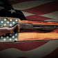 Walker Wood Gifts Gun Display Rustic Old Glory Shotgun Display Faux Live Edge Knotty Pine Cabin Décor Collectors Gift