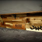 Walker Wood Gifts Gun Display Tradition Don't Tread on Me Lever Action Henry Shelf Acacia Wood Rifle Gun Display, Western Farmhouse Gift