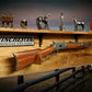 Walker Wood Gifts Gun Display Traditional Winchester Aspen Lever Action Rifle Shelf Wall Display Collector Decor Gift