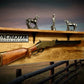 Walker Wood Gifts Gun Display Traditional Winchester Aspen Lever Action Rifle Shelf Wall Display Collector Decor Gift
