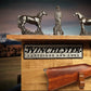 Walker Wood Gifts Gun Display Traditional Winchester Aspen Lever Action Rifle Shelf Wall Display Collector Decor Gift