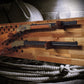 Walker Wood Gifts gun rack 50 Black Star Flag 2 Place Lever Action Rifle Cabin Acacia Display Collector Gift
