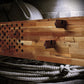 Walker Wood Gifts gun rack 50 Black Star Flag 2 Place Lever Action Rifle Cabin Acacia Display Collector Gift