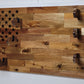 Walker Wood Gifts gun rack 50 Black Star Flag 3 Place Lever Action Rifle Cabin Acacia Display Collector Gift