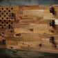 Walker Wood Gifts gun rack 50 Black Star Flag 3 Place Lever Action Rifle Cabin Acacia Display Collector Gift
