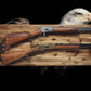 Walker Wood Gifts gun rack Handcrafted 2-Place Lever Action Rifle Wall Display | Acacia Wood & Eagle Flag