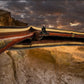 Walker Wood Gifts gun rack Live Edge Beautifully Rustic Black Walnut Vintage Kentucky Long Gun Musket Rifle Display Powder Horn Unique Gift