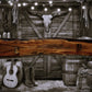Walker Wood Gifts gun rack Live Edge Rustic Beautiful Walnut Vintage Muzzleloader, Sharps, M1 Rifle Display Rack Collectors Gift