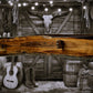 Walker Wood Gifts gun rack Live Edge Rustic Beautiful Walnut Vintage Muzzleloader, Sharps, M1 Rifle Display Rack Collectors Gift