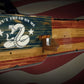 Walker Wood Gifts gun rack Patriotic "Don’t Tread On Me" Gun Rack Wall Display Collectors Piece