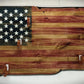 Walker Wood Gifts gun rack Rustic 3 Place Lever Action Old Glory Knotty Pine Rack Rifle Display Patriotic Collectors Gift