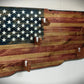 Walker Wood Gifts gun rack Rustic 3 Place Lever Action Old Glory Knotty Pine Rack Rifle Display Patriotic Collectors Gift