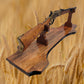 Rustic Aspen Lever Action Rifle Stand Rosewood Finish with Mahogany Collector Gift Walker Wood Gifts