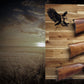 Walker Wood Gifts gun rack Rustic Cabin Acacia Striking Eagle 3 Place Lever Action Gun Rifle Display Collector Gift