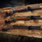 Walker Wood Gifts gun rack Rustic Cabin Acacia Striking Eagle 3 Place Lever Action Gun Rifle Display Collector Gift
