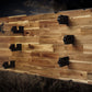 Walker Wood Gifts gun rack Rustic Cabin Acacia Striking Eagle 3 Place Lever Action Gun Rifle Display Collector Gift