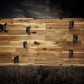 Walker Wood Gifts gun rack Rustic Cabin Acacia Striking Eagle 3 Place Lever Action Gun Rifle Display Collector Gift