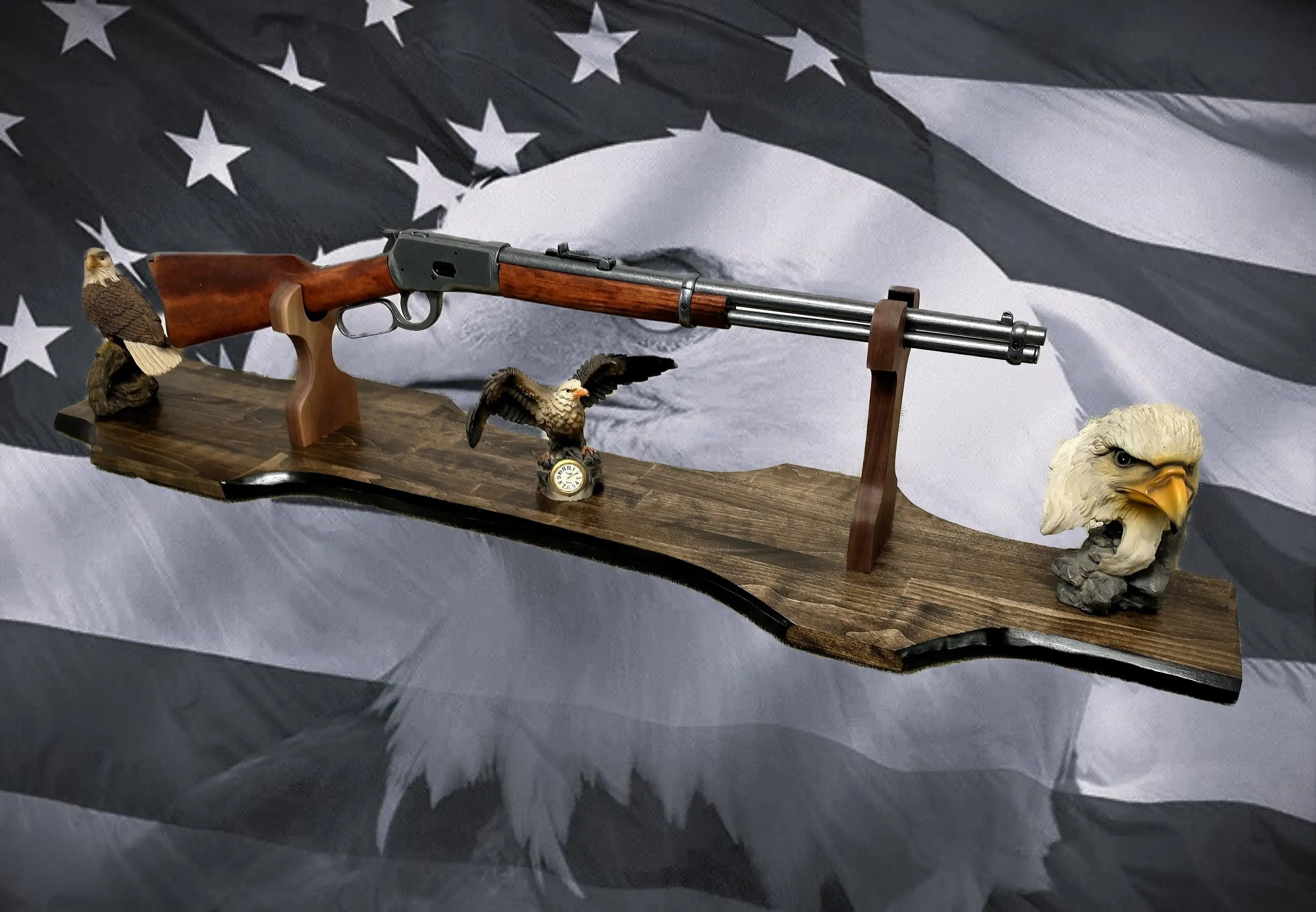 Rustic Gun Display Rack Quality Gun Racks for Safe Storage