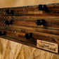 Walker Wood Gifts gun rack Rustic Unique 3 Place Shotgun Display Cabin Knotty Pine 50 Black Star Patriotic Collectors Gift