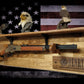 Walker Wood Gifts gun rack Tradition 50 Black Star Lever Action Aspen Henry Shelf Rifle Gun Display Western Farmhouse Gift