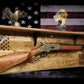 Walker Wood Gifts gun rack Tradition 50 Black Star Lever Action Aspen Henry Shelf Rifle Gun Display Western Farmhouse Gift