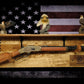 Walker Wood Gifts gun rack Tradition 50 Black Star Lever Action Aspen Henry Shelf Rifle Gun Display Western Farmhouse Gift