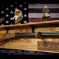Walker Wood Gifts gun rack Tradition 50 Black Star Lever Action Aspen Henry Shelf Rifle Gun Display Western Farmhouse Gift