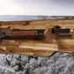 Walker Wood Gifts gun rack Traditional Lever Action Henry Rifle Display Cabin Acacia Décor Collectors Gift