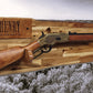 Walker Wood Gifts gun rack Traditional Lever Action Henry Rifle Display Cabin Acacia Décor Collectors Gift