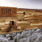 Walker Wood Gifts gun rack Traditional Lever Action Henry Rifle Display Cabin Acacia Décor Collectors Gift