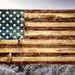 Walker Wood Gifts gun rack Traditional Old Glory 3 Place Lever Action Aspen Rifle Display Unique Collectors Gift