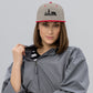 Walker Wood Gifts Heather Grey/ Red Snapback Hat