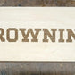 Walker Wood Gifts Laser Burned Maple Browning Rifle Plaque